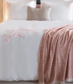 Deken 1 persoon Melange 160x220 cm Lichtroze