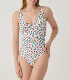 1-delig zwempak met uitneembare cup Pina Colada