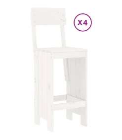 5-delige Barset massief grenenhout wit