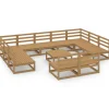 12-delige Loungeset massief grenenhout