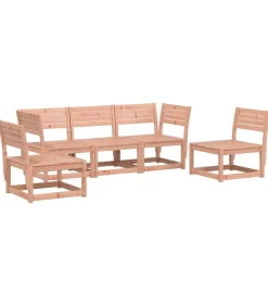 5-delige Loungeset massief douglashout