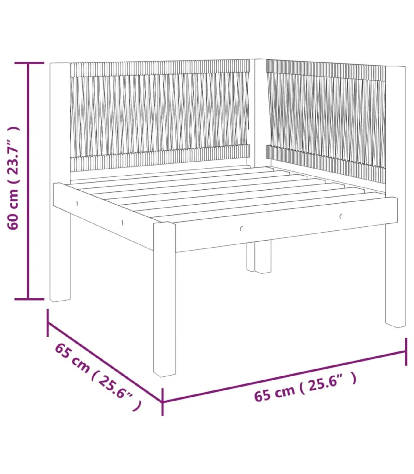 12-delige tuinloungeset met kussens crèmekleurig acaciahout en touw