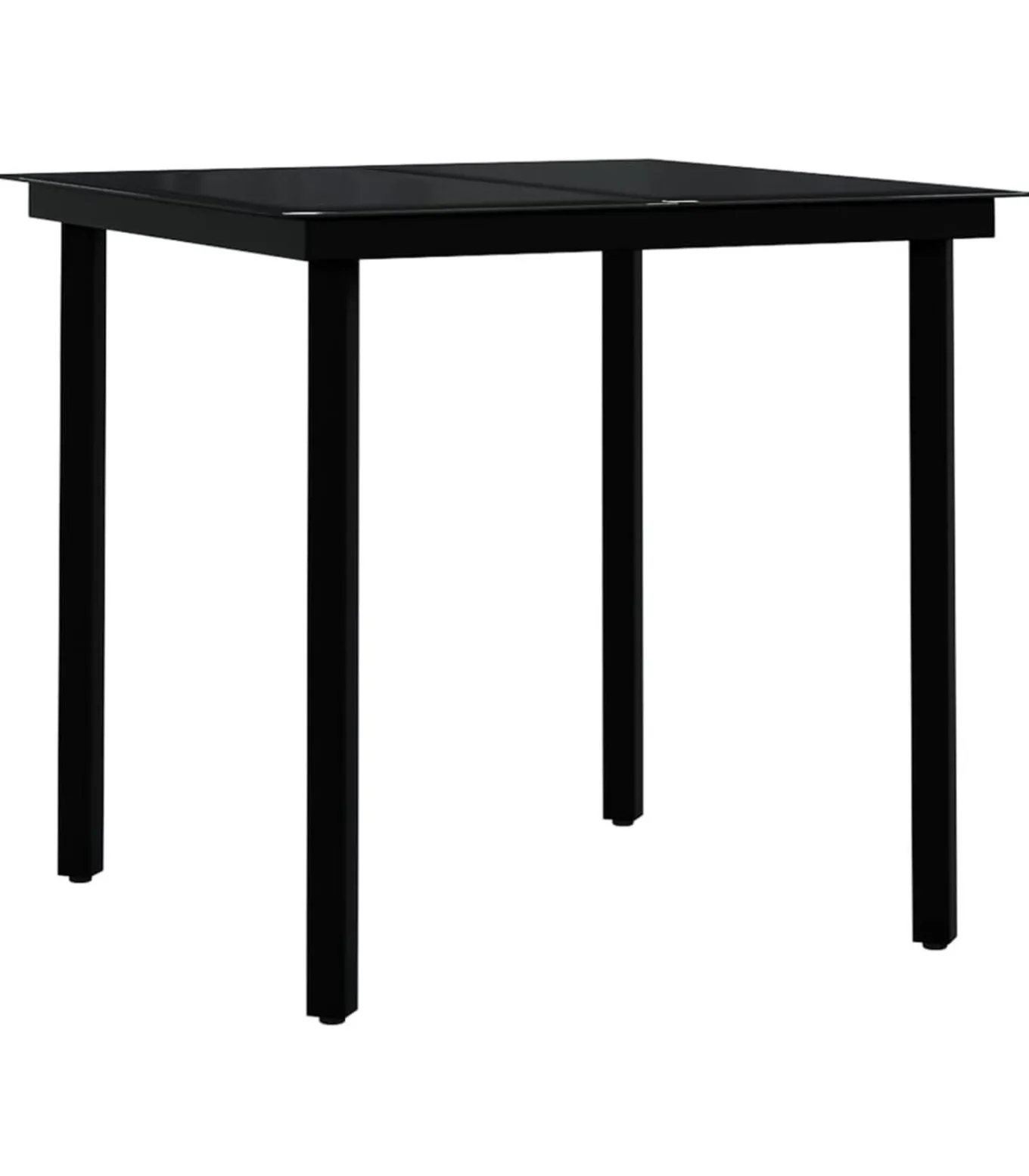 5-delige Tuinset grijs en zwart