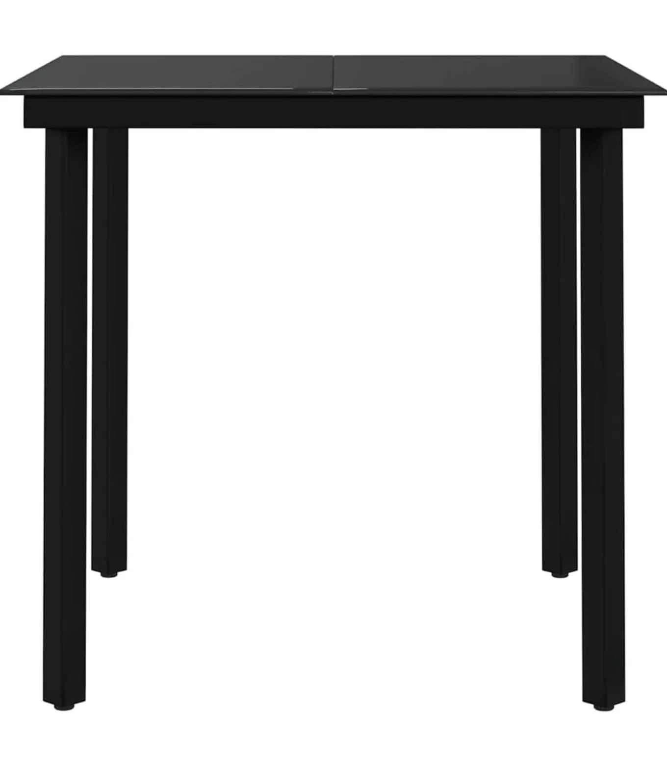 5-delige Tuinset grijs en zwart