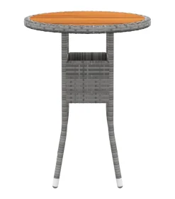 3-delige Tuinset poly rattan grijs