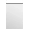 Deurspiegel 40x60 cm glas en aluminium zwart