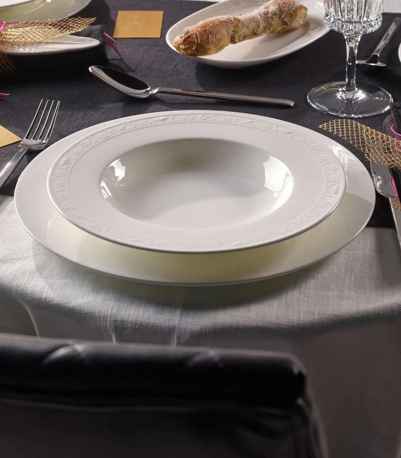 Diep bord White Pearl