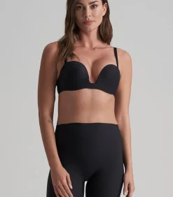 Diepe Duik Strapless Bh | Zwart M