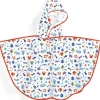 Djeco regenponcho Ocean rain cape - S voor kinderen