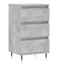 Dressoir 40x35x70 cm bewerkt hout betongrijs