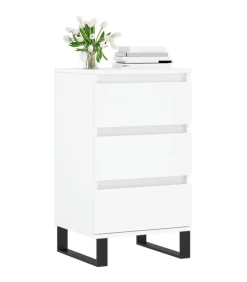 Dressoir 40x35x70 cm bewerkt hout wit