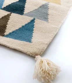 Driehoek wollen tapijt