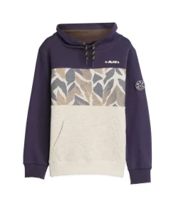 Driekleurige jongenstrui met kangoeroezak