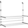 Droogrek voor balkon 89x25x(60-95) cm aluminium