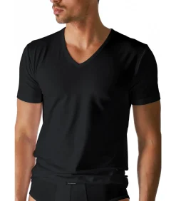 Dry Cotton V-Hals Zwart