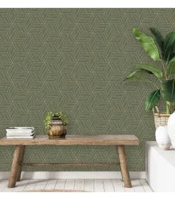 DUTCH WALLCOVERINGS Behang Cobra Groen