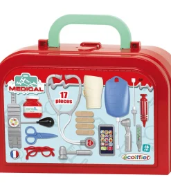Ecoiffier dokterskoffer speelgoedset luxe 17-delig voor kinderen