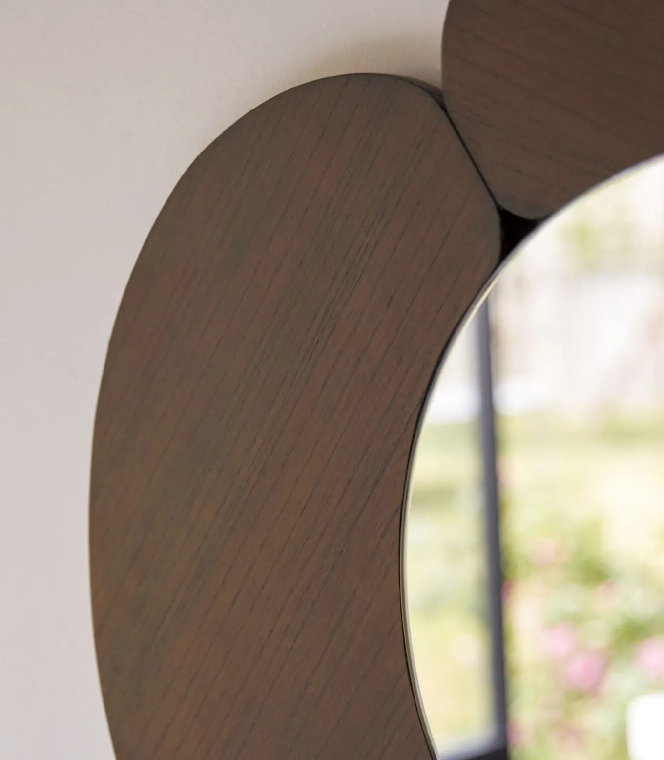 Eda - Ovale spiegel in donker mindihout 115 x 75 cm