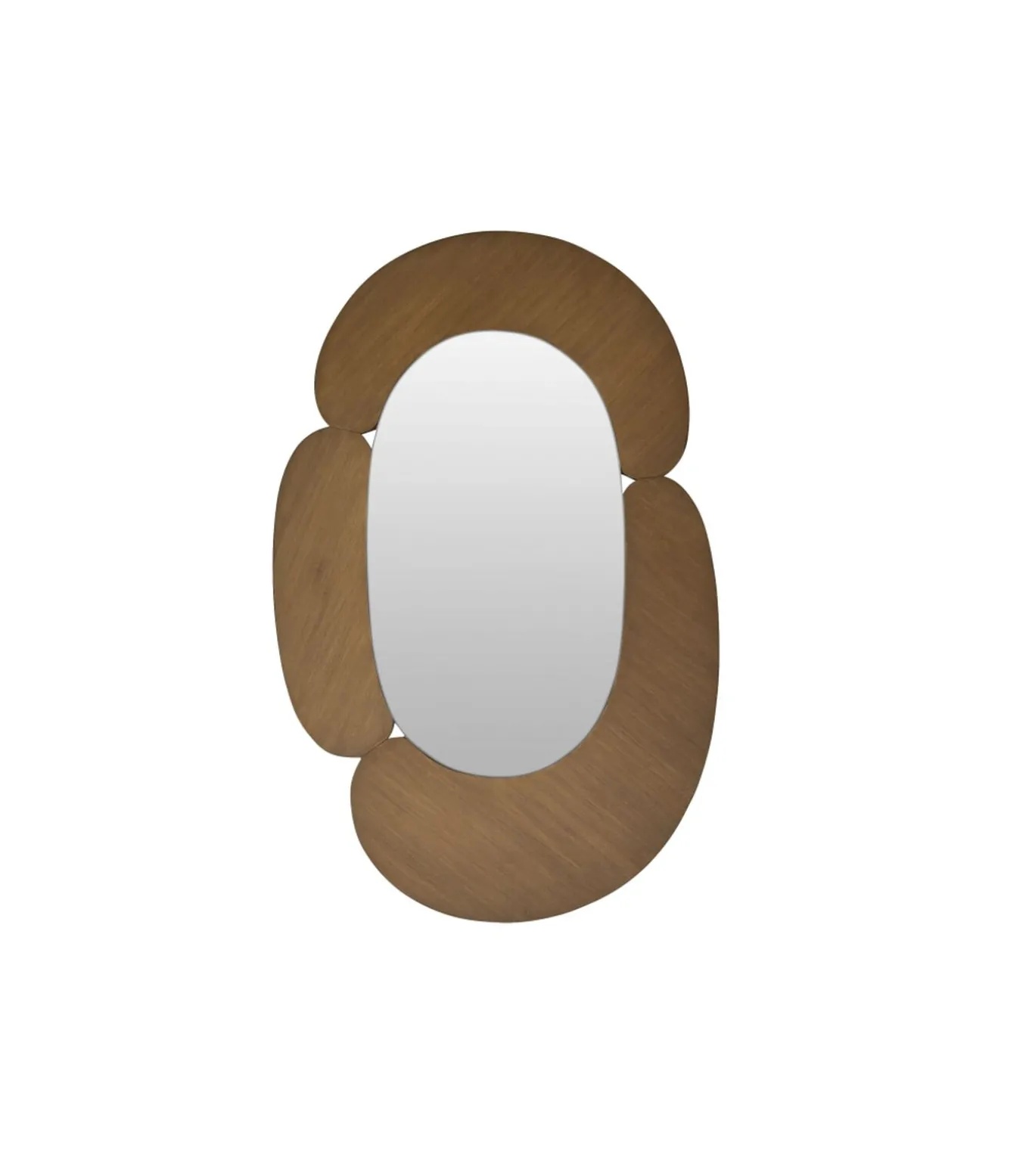 Eda - Ovale spiegel in licht mindihout 75 x 115 cm