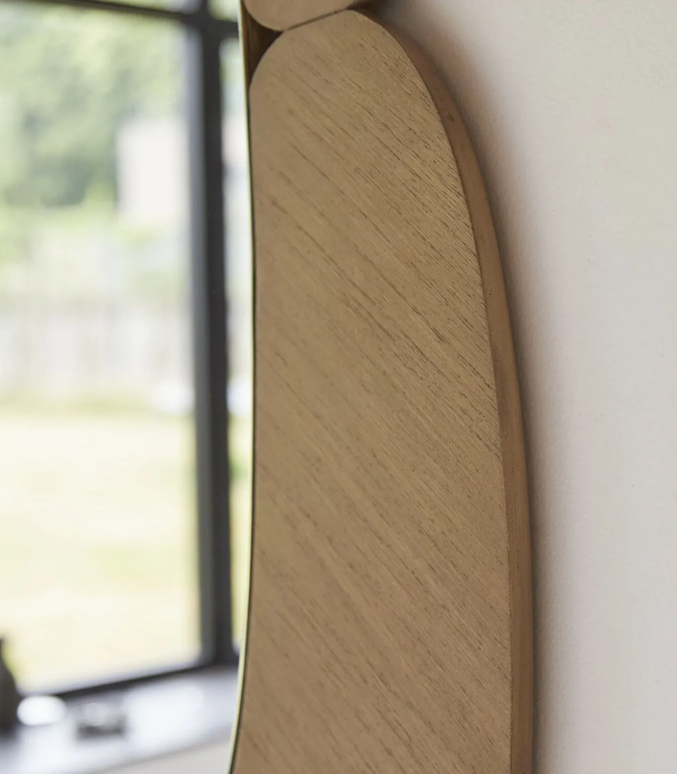 Eda - Ovale spiegel in licht mindihout 75 x 115 cm