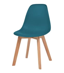 Eetkamerstoelen 4 st kunststof turquoise