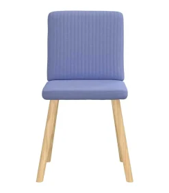 Eetkamerstoelen 4 st stof jeansblauw