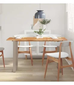 Eettafel 140x70x76 cm massief acaciahout