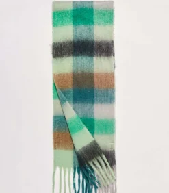 ENJOY gebreide sjaal met kleurrijke ruit