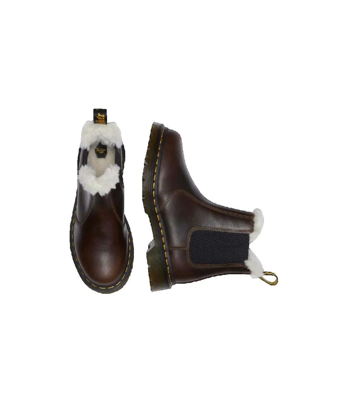 Enkellaarzen Dr. Martens 2976 Leonore donker kaki