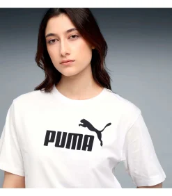 Ess Cropped No. 1 Logo Relaxed Tee