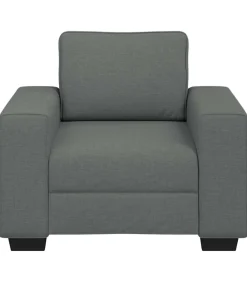 Fauteuil 60 cm stof donkergrijs