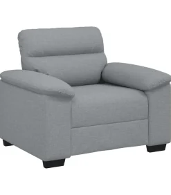 Fauteuil 60 cm stof lichtgrijs