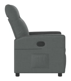 Fauteuil verstelbaar stof donkergrijs