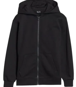 4FJWMM00TSWSF1861 - Trui met kap Met Volledige Ritssluiting - Zwart