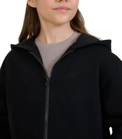 4FJWMM00TSWSF1861 - Trui met kap Met Volledige Ritssluiting - Zwart