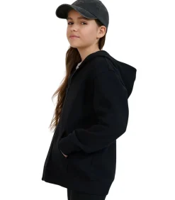 4FJWMM00TSWSF1861 - Trui met kap Met Volledige Ritssluiting - Zwart