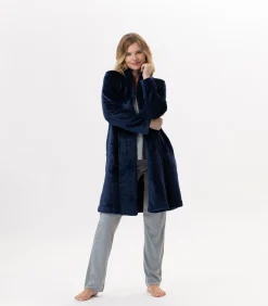 Flanellen pluche jas ESSENTIEL H55B