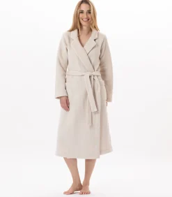 Fleece badjas met overslag ESSENTIEL H65A