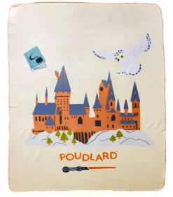 Fleece deken met print, 100% polyester, HEDWIGE SCHOOL