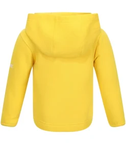 FLORAL - Trui met kap - Citrusgeel