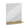 FMD Wandspiegel met schap 54,5x13,5x67,5 cm artisan eiken