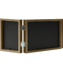 Fotolijst drieluik 22x15 cm+2x(10x15 cm) lichtbruin