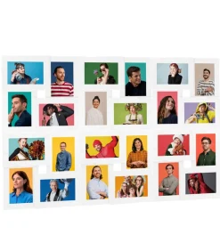 Fotolijst voor 24x(13x18 cm) foto MDF wit