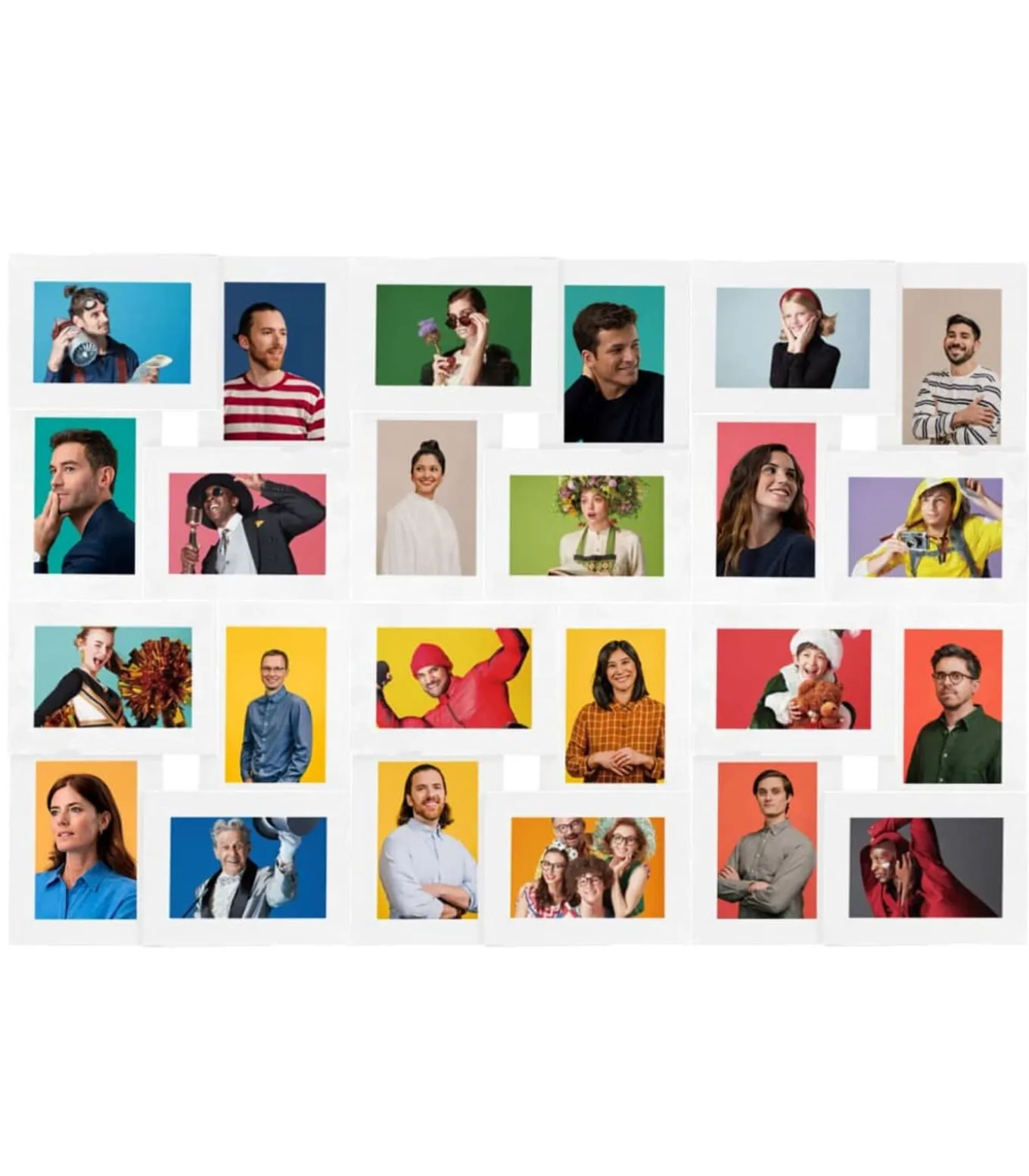 Fotolijst voor 24x(13x18 cm) foto MDF wit