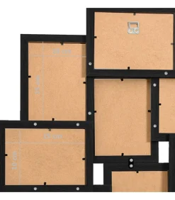 Fotolijst voor 10x(10x15 cm) foto MDF zwart