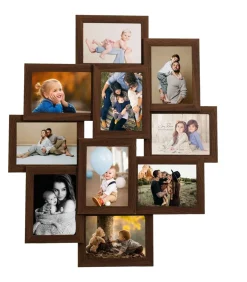 Fotolijst voor 10x(13x18 cm) foto MDF donkerbruin