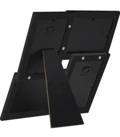 Fotolijst voor 4x(13x18 cm) foto MDF zwart