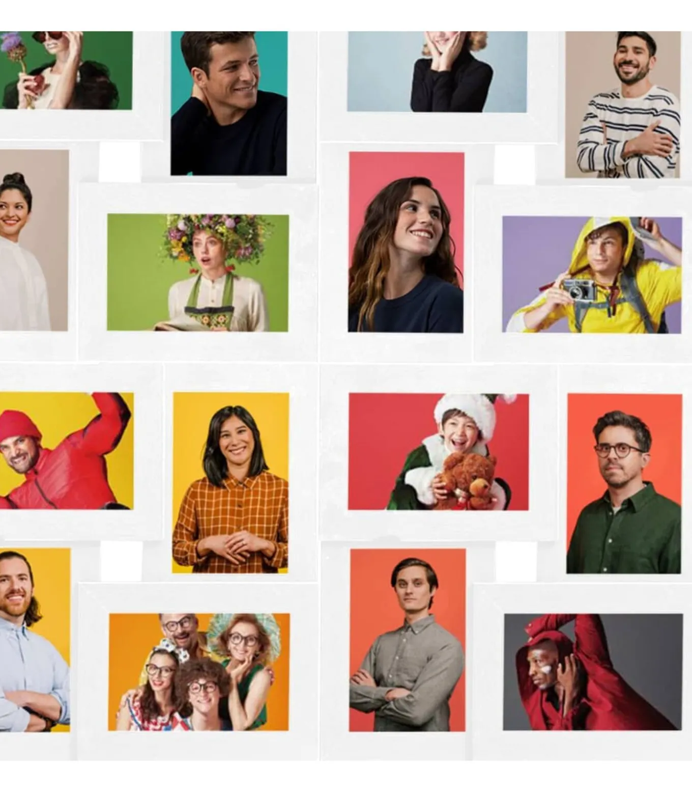 Fotolijst voor 24x(10x15 cm) foto MDF wit