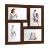 Fotolijst voor 4x(10x15 cm) foto MDF donkerbruin
