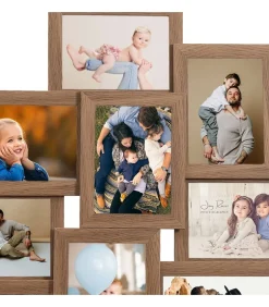 Fotolijst voor 10x(13x18 cm) foto MDF lichtbruin